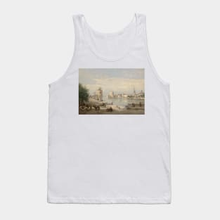 The Harbor of La Rochelle by Jean-Baptiste-Camille Corot Tank Top